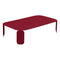 BeBop Rectangular Low Table  option Chili Red (Textured)