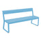 Bellevie Outdoor Bench with Back  option Maya Blue