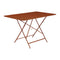 Bistro Rectangle Folding Outdoor Table  option Candied Orange