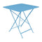 Bistro Outdoor Square Folding Table  option Maya Blue (Textured)