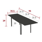 Costa Extendable Outdoor Dining Table