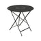 Floreal Perforated Table  option Liquorice (Textured)