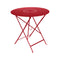 Floreal Perforated Table  option Poppy Red (Smooth)