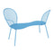 Lorette Conversation Bench  option Maya Blue