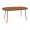 Lorette Oval Dining Table  option Candied Orange