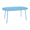 Lorette Oval Dining Table  option Maya Blue