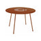 Lorette Round Dining Table  option Candied Orange