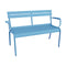 Luxembourg 2-Seater Outdoor Garden Bench  option Maya Blue