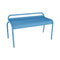 Luxembourg Compact Outdoor Bench  option Maya Blue