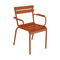 Luxembourg STEEL Armchair (Set of 2)  option Candied Orange