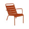 Luxembourg Low STEEL Armchair (Set of 2)  option Candied Orange