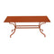 Romane Rectangular Dining Table  option Candied Orange