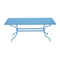 Romane Rectangular Dining Table  option Maya Blue
