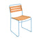 Surprising Teak Side Chair (Set of 2)  option Maya Blue