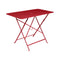 Bistro Rectangle Folding Outdoor Table  option Poppy Red (Smooth)