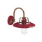 Retro Country Wall Sconce  option Vintage Maroon