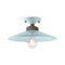 Retro Colors Semi Flush Mount  option Refined Light Blue