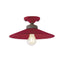 Retro Colors Semi Flush Mount  option Refined Maroon