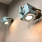 Retro Industrial Spotlight Wall Sconce  option Vintage Light Blue