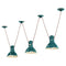 Retro Industrial Multi-Light Pendant Light  option Vintage Green