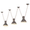 Retro Industrial Multi-Light Pendant Light  option Vintage Grey