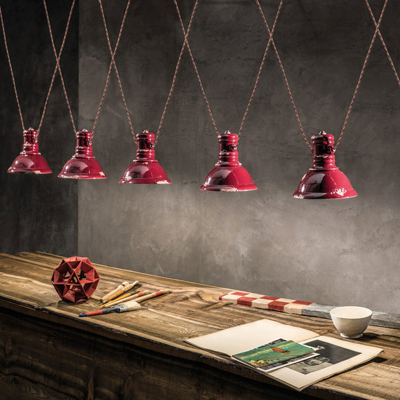 Retro Industrial Multi-Light Pendant Light