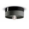 Deco Pi Round Flush Mount  option Carbon Black