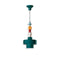 Deco Lariat Cylindrical Pendant Light  option Green