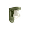 Deco Berimbau Wall Sconce  option Leaf Green / Bone White