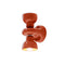Deco Berimbau Double Wall Sconce  option Poke Orange