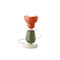 Deco Berimbau Table Lamp  option Poke Orange / Leaf Green