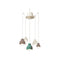 Deco Berimbau Chandelier  option Bone White / Moka / Turquoise
