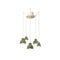 Deco Berimbau Chandelier  option Leaf Green