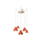 Deco Berimbau Chandelier  option Poke Orange