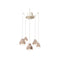 Deco Berimbau Chandelier  option Sand Grey