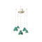 Deco Berimbau Chandelier  option Turquoise