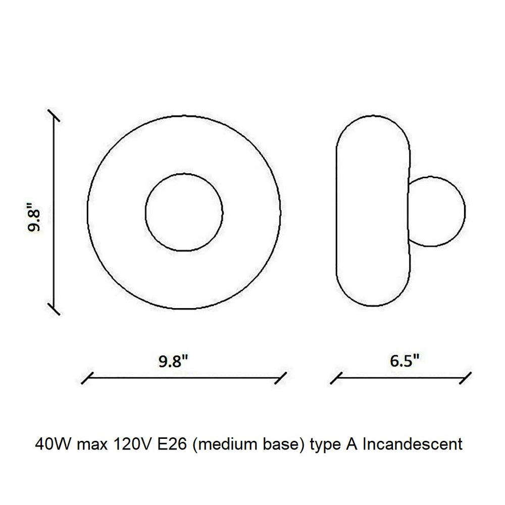 Deco Bumbum Wall/Ceiling Light