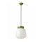 Deco Corcovado Pendant Light  option Leaf Green / Milk White