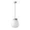 Deco Corcovado Pendant Light  option Light Blue / Milk White
