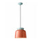 Deco Corcovado Small Pendant Light  option Light Blue / Poke Orange