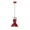 Retro Industrial Bracket Pendant Light  option Vintage Maroon