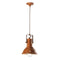 Retro Industrial Bracket Pendant Light  option Vintage Orange