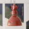 Retro Industrial Pendant Light  option Refined Red