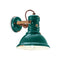 Retro Industrial Wall Sconce  option Vintage Green