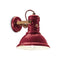 Retro Industrial Wall Sconce  option Vintage Maroon
