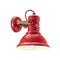Retro Industrial Wall Sconce  option Vintage Red