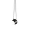 Aim Small Single Pendant Light  option FU009530 - Black / Offset Mounting