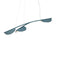 Almendra Organic Pendant Light  option Bay Blue Metallized