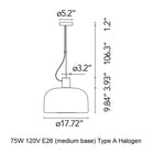 Bellhop Glass Pendant Light