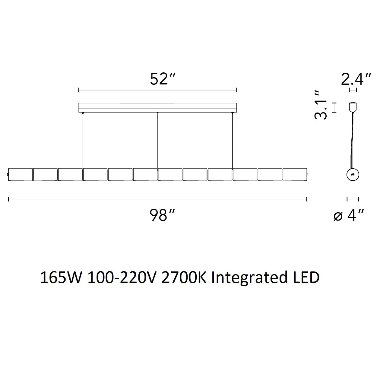 FLOS Luce Orizzontale Pendant Light - 2Modern